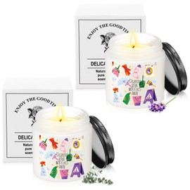 Nuanchu 2 Pcs Housekeeping Week Candles Housekeeper Appreciation Gifts Housekeeping Janitor Candle for School Custodian Women Cleaner Cleaning Your Worries Away Gifts (Smell 1)