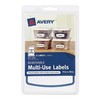 Avery Removable Multi-Use Labels, Blue Border, 3.75 x 1.625 Inches,