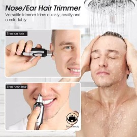 ZORAMI Ear and Nose Hair Trimmer Clipper - 2024 Professional Painless Eyebrow & Facial
