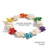 Zian 2Pcs Colorful Starfish Turtle Bracelet Beach Anklet Bohemian Bracelet