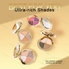 4 Colors Eyeshadow Palette, Neutral Brown Matte Eyeshadow, Pearl Metallic