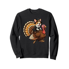 Cute French Bulldog And Turkey Thanksgiving Autumn Men Women Sweatshirt