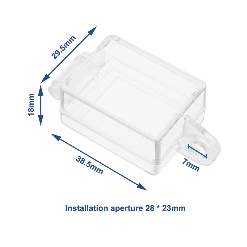 Be In Your Mind 2-Piece Boat Switch Protective Cover, Transparent