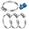 SGERUFZ Pack of 4 Endless 304 Stainless Steel Adjustable Hose