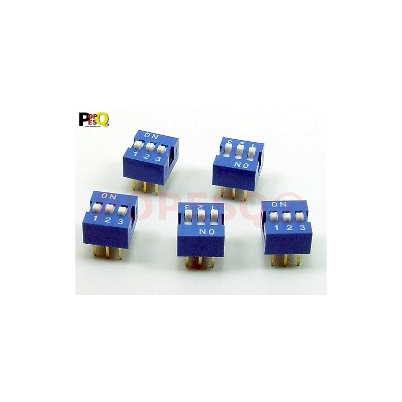 POPESQ® #A2138 DIP Switch 3 Way Off-On Pack of 5