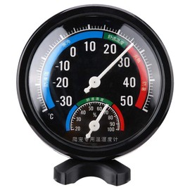 Termómetro de reptiles, 2 en 1 Higrómetro de temperatura del tanque de terrario de reptiles con base de soporte para lagarto Tortuga Araña Camaleón Mascota Caja de crianza