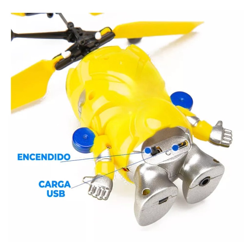 EGTMA Mini Drone Robot Espacial Con Sensor De Inducción Infrarrojo