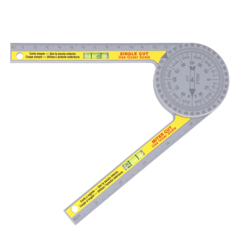 Miter Saw Protractor ABS Angle Measurement Finder Gauge 360 Degree