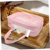 Baluue Transparent Makeup Bag with Smooth Zipper Medium Portable Travel