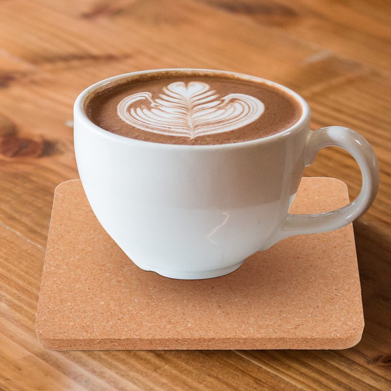 WINOMO Coasters Set of 20 Square Cork Coasters Absorbent Cup