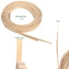Bamboo Strips for Weaving (7pcs), 0.6 Inch Wide Strips for