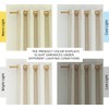 NICETOWN Natural Linen Curtains 84 inch Long 2 Panels Set,