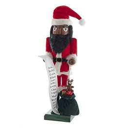 Kurt S. Adler African American Santa Nutcracker, 15-Inch, Multi-Colored