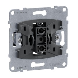 LEGRAND, Seano 765017 Push Button Insert with Toggle Contact and N-Terminal, Plug-In Terminals, LED Lighting Function Retrofittable (Item No.: 764526), LED Control Function Retrofittable (Item No.: