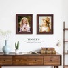 Tinkeps 8x10 Picture Frame Brown, Wooden Vintage Style Photo Frames