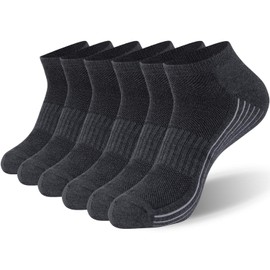 Bamboo Socks, Sunew Unisex Super Soft Cushioned Comfortable Wicking Moisture No Show/Low-cut Workout Socks 1/3/6 Pairs
