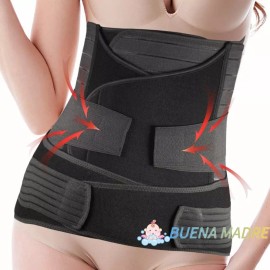 Buena Madre.mx Faja Postparto 3 En 1 Ajustable Reductora Cintura Maternidad