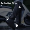 RINJOY High Top Rain Shoe Covers with Zipper, Reflective Waterproof