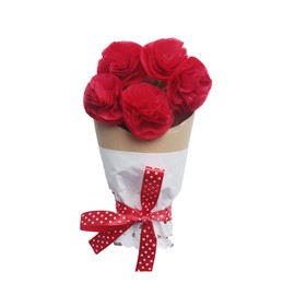 Ruwado DIY Roses Kits Paper Cute Simulation Flower Bouquet for DIY Crafting Home Decoration Mother’s Day Father’s Day Thanksgiving Teacher Day Christmas (Rose)