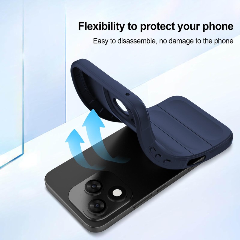 BonYonka Case Compatible with Honor 400 Lite, Shockproof Wave Pattern,