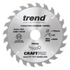 Trend Wood Circular Saw Blade, 190mm Diameter, 30mm Bore, 24
