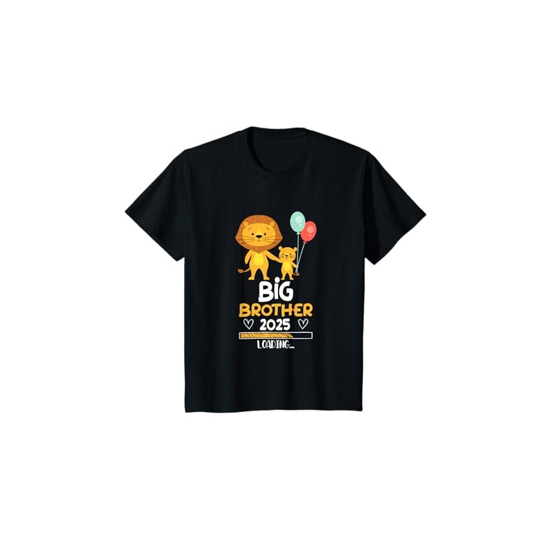 Children's Big Brother 2025 Loading Lion Siblings Pregnancy Announcement T-Shirt,