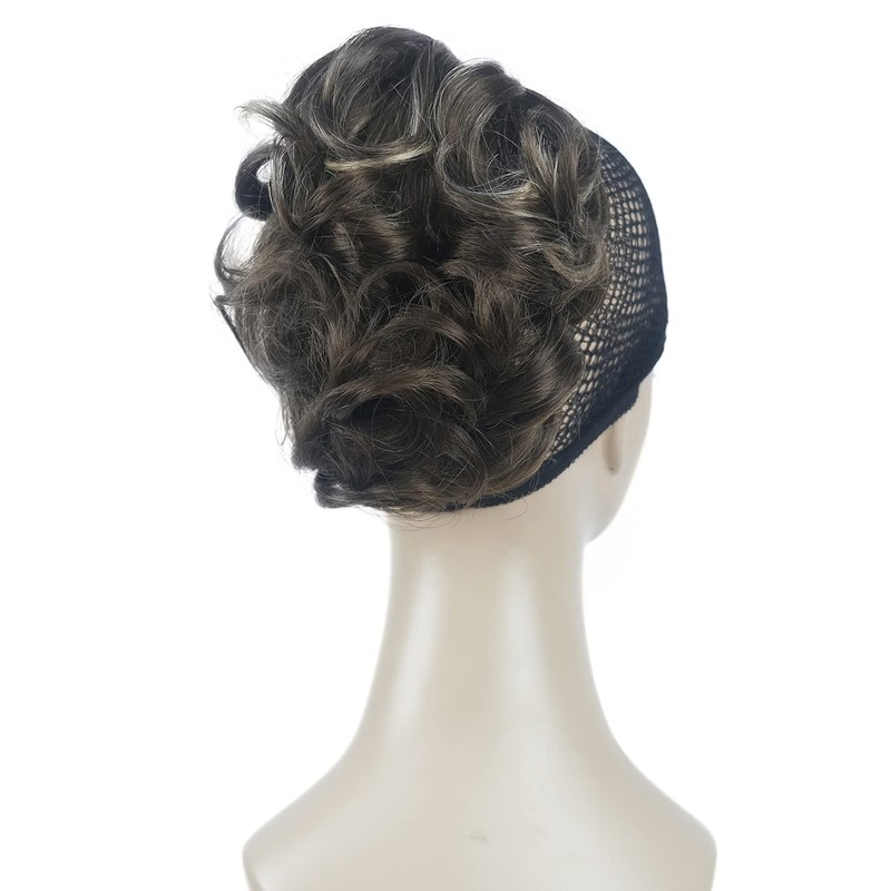 Lydell Short Ponytail Hair Extensions Wavy Curly Synthetic Hairpiece with