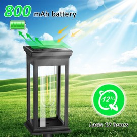 Solar Lights for Outdoor Garden, 4 Pack Modern Garden Solar Lights, Automatic On/Off Solar Garden Lights, Warm White IP65 Waterproof Solar Garden Decoration for Lawn, Patio, Yard, Gifts