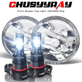 CHUSYYRAY For 2010-2013 Chevy Camaro Fog Lights Clear Bumper Diving Lamps Assembly Pair