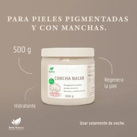 Crema Concha Nacar Anti-ácne Previene Manchas Premium 500 G