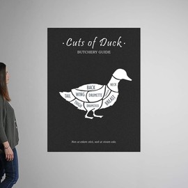 CANVAS ON DEMAND Butchery Duck Wall Decal, Artwork