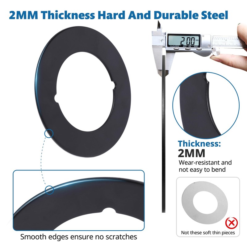 Vizava 1 Pcs Upgraded Door Knob Plates with Double-Sided Tape