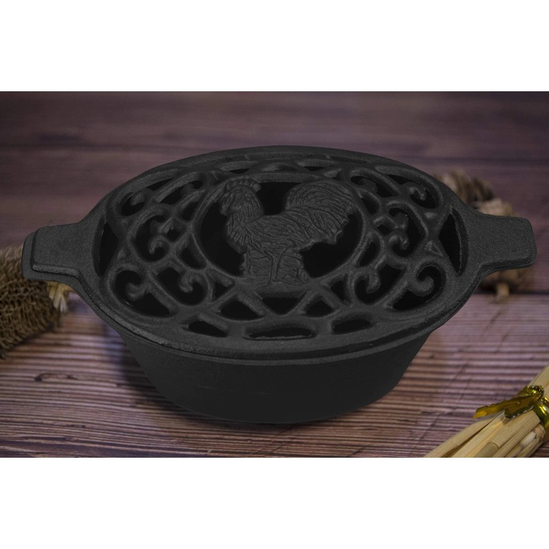 Fire Beauty Cast Iron Chicken Steamer – Add Moisture &