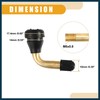 TUCKBOLD 4 Pcs Universal PVR60 Tubeless Tire Valve - Motorcycles