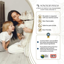 SevenAromas Hotel Scent Diffuser Oil, Luxury Hotel-Inspired Essential Oil for Aromatherapy & HVAC Diffusers – Premium Dropper Bottle - 145 ml 5 FL oz (Santorini)