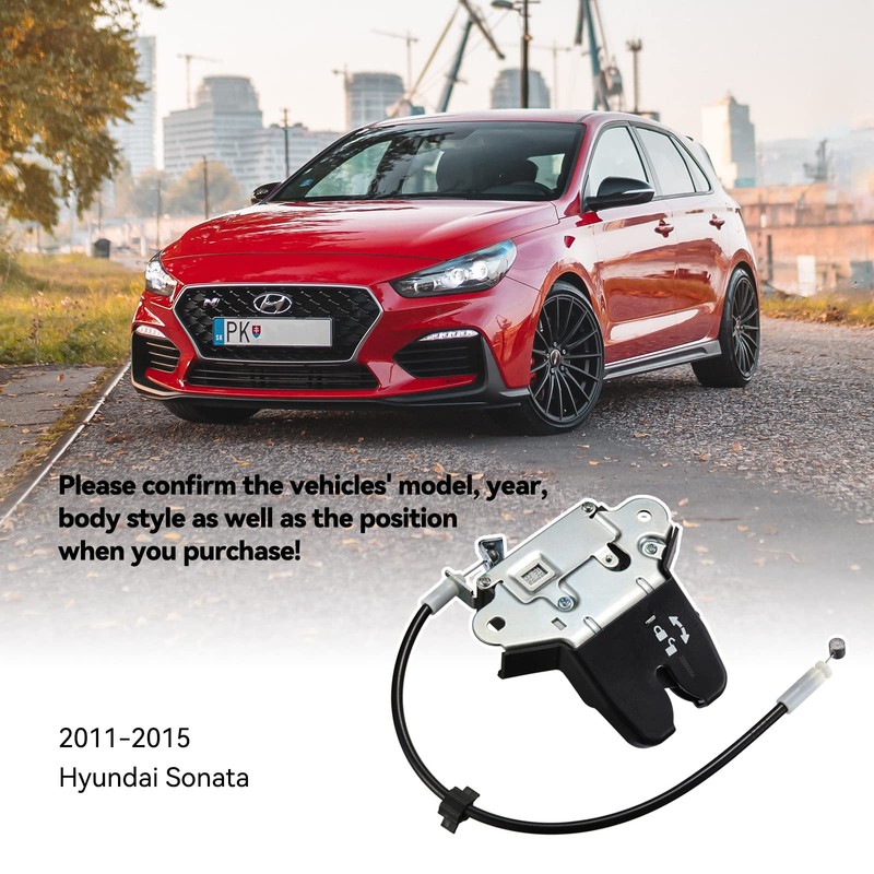 SYERAL Trunk Latch Actuator Replacement for 2011-2015 Hyundai Sonata Tailgate