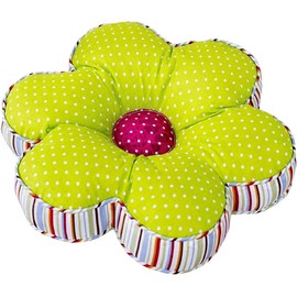 ABREEZE Flower Shaped Pillow Flower Shaped Chair Cushion Seat Pad Polka Dot Cushion Pillow 16x16inches Flower-Shaped Lounge Pillow, Seating Cushion Room Decor, Aesthetic for Teens & Kids