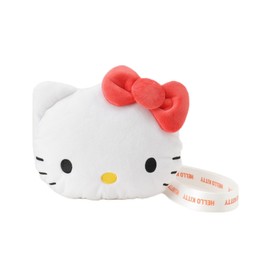 Shuralu 12202102 Children's Shoulder Bag, Sanrio Characters, Plush Face Pochet,, red (063)