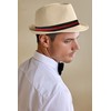 BABEYOND Straw Trilby Fedora Hat for Men-1920s Felt Panama Hat