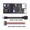 xiwai Dual Ports USB 3.0 19/20Pin & Type-E Female Header