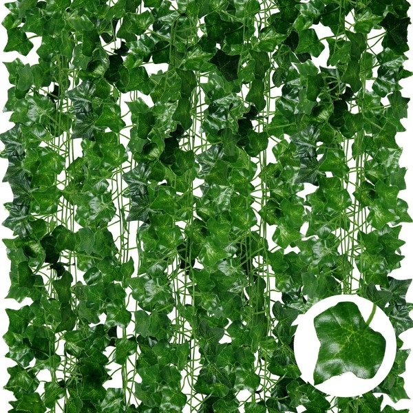ADORAMOUR Artificial Ivy Garlands - 24Pack x 83 Inch Length