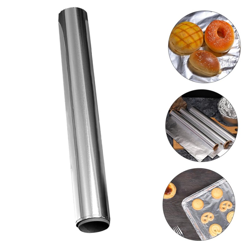 NOLITOY 4 Rolls High Temperature Aluminum Foil for Catering Restaurants