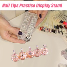 Nail Stands,Nail Holder for Display Painting | Art Practice and Storage for Home Salon Beginner Makeup Enthusiast Professional Use