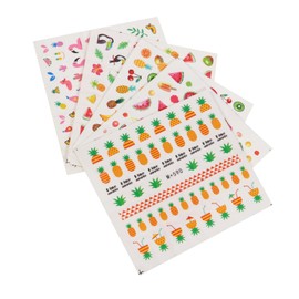 KICHOUSE 10 Sheets Decorative Vintage Stickers DIY Scrapbook Craft Nail Art Stickers Decal Luggage Laptop