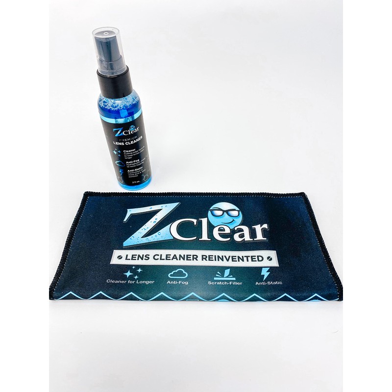 Z Clear 2 oz EyeGlasses Cleaner + Micro Fiber Cleaning