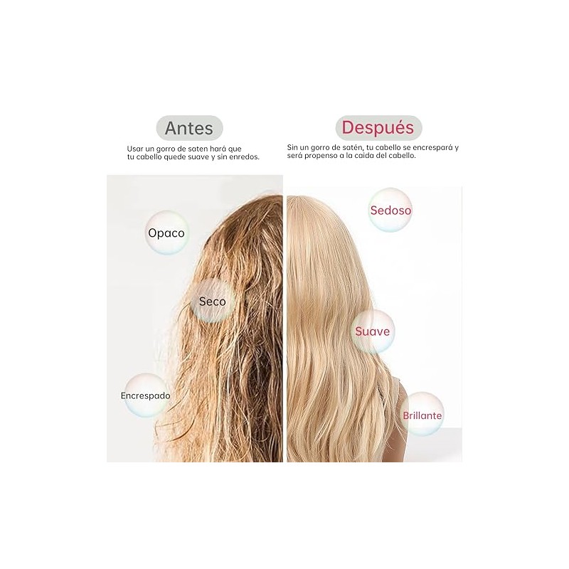 Tubos para Cabello Sin Calor: 3 Piezas Heatless Curls con