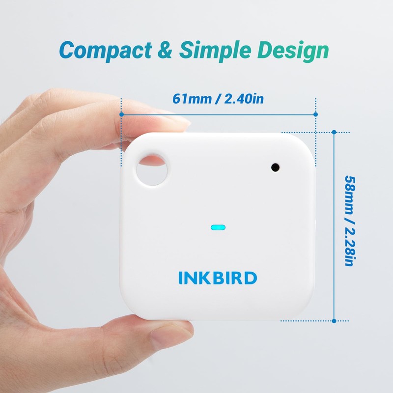Inkbird IBS-TH3 WiFi Digital Thermometer Hygrometer, Indoor Outdoor Temperature Humidity