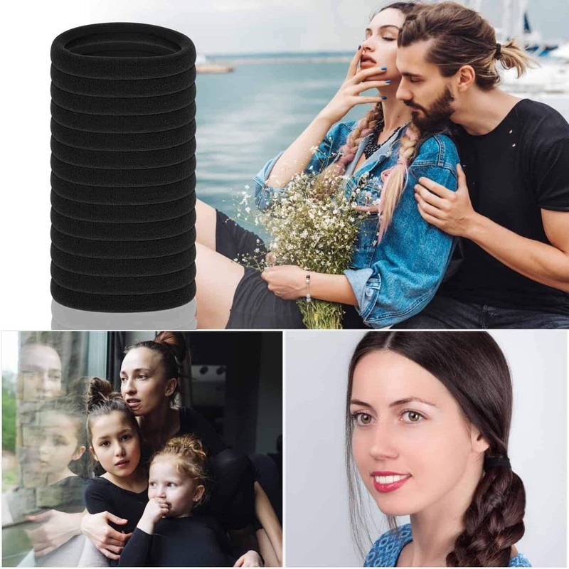 100 Pcs Ligas para Peinar el Cabello, Donas para Cabello