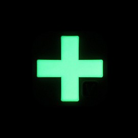 VANQUEST Glow-in-the-Dark Super-Lumen Medical Cross 1" (Red)