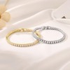 TINGN 14K Gold Plated Tennis Bracelet for Women Elegant Cubic